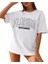 Kadın Bisiklet Yaka Baskılı T-Shirt - Beyaz 4