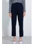Munn Collection Lacivert Yüksek Bel Kumaş Pantolon 6650 5