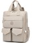 Smartbags Büyük Boy Krinkıl Kumaş Kadın Sırt Çantası 2022-1175 Bej 2