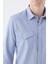 Mavi Comfort Fit Cepli Çıtçıtlı %100 Pamuk Kot Gömlek 3