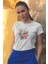 Yaz Kokteyli Baskılıyaz Temalı Unisex Regular Fit Pamuklu Beyaz Tişört 1