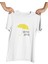 Right Place Right Time Sarı Şemsiye Baskılı How I Met Your Mother Hediyelik Beyaz Unisex T-Shirt 1