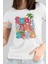 Summer Salt Sand Baskılı Yaz Temalı Unisex Regular Fit Pamuklu Beyaz Tişört 1