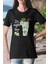 Its Mojito Time Baskılı Yaz Temalı Unisex Regular Fit Pamuklu Siyah Tişört 1