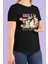 Hello Summer Baskılı Yaz Temalı Unisex Regular Fit Pamuklu Siyah Tişört 1