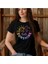 Hello Sunshine Baskılı Yaz Temalı Unisex Regular Fit Pamuklu Siyah Tişört 1