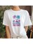 Coastal Dreams Baskılı Yaz Temalı Unisex Regular Fit Pamuklu Beyaz Tişört 1