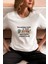 Mutluluğun Resmi-Kedi Baskılı Eğlenceli Komik Hediyelik Beyaz Kadın T-Shirt 1