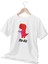 Tea Rex Baskılı Eğlenceli Hediyelik Beyaz Unisex T-Shirt 1