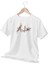 Dallarda Cıvıl Cıvıl Kuş Baskılı Beyaz T-Shirt 1