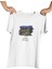 Van Gogh Starry Night Over The Rhone Baskılı Hediyelik Beyaz Unisex T-Shirt 1