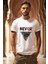 Never Temalı Beyaz T-Shirt 1
