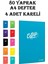 College Defter A4 Okul Defteri 80 Yaprak 4 Adet Kareli Pp Kapak Defter Seti 1