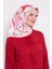 Pembe Crack Desen Trend Twill Eşarp 2