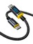 140 W USB C Kablosu, Ekranlı, Magline Naylon 1,2 M Tip C Hızlı Şarj Kablosu - iPhone 15 Pro Max, Galaxy, MacBook Pro/air, iPad Pro/air, Pixel ve Daha Fazlası ile Uyumlu 1