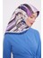 Mor Fırça Desen Trend Twill Eşarp 2