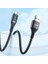 66W Dijital LED Ekranlı Örgülü Usb-A To USB Type-C Hızlı Şarj ve Data Kablosu 2 Metre 2