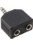 Powermaster 3.5 mm Stereo Erkek - 3.5 mm 2 Dişi Çevirici Jack 2
