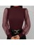 Kadın Uzun Kollu Tül Detaylı Yarım Balıkçı Yaka Kaşkorse Bluz 1