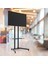 TV/Fuar Standı Bilgisayar Askı Aparatlı Sabit Ayaklı Metal TV Ünitesi 40” inç -75” inç 1