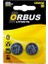 Orbus CR2032 3 Volt Lityum Para Pil (2'li Paket Fiyatı) 1