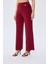 Styleboom x Peraluna Marlene Trouser Düğme Detaylı Rahat Kesim Kadın Triko Pantolon - Bordo 5
