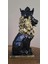 Dekoratif Aslan Kral Siyah Polyester Biblo 2