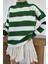 Yeşil Çizgili Triko Kazak 3