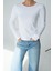 Munn Collection Uzun Kol Örme Body - Beyaz 1
