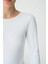 Munn Collection Uzun Kol Örme Body - Beyaz 4