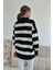 Siyah Çizgili Triko Kazak 3