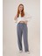 Munn Collection Bel Lastikli Paça Detaylı Cepli Indigo Pantolon 3