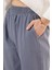 Munn Collection Bel Lastikli Paça Detaylı Cepli Indigo Pantolon 4