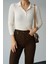 Munn Collection Polo Yaka 6 Düğmeli Kazak - Krem 2