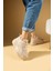 Yüksek Taban Bağcıklı Kadın Sneaker 54-0142-24 3