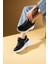 Kalın Taban Bağcıklı Fileli Taş Detaylı Kadın Sneakers 89-044-25BYAZ 2