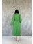 Munn Collection Yeşil Kuşaklı Midi Kaban 4