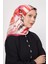 Pembe Fırça Desen Trend Twill Eşarp 1