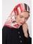Pembe Fırça Desen Trend Twill Eşarp 4
