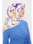 Sarı Crack Desen Trend Twill Eşarp 1