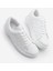 Kadın Sneaker İncili Kapitone Dikişli Spor Ayakkabı Sofez Beyaz 1
