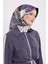 Indigo Labirent Desen Twill Ipek Eşarp 1