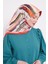 Fuşya Fırça Desen Trend Twill Eşarp 2