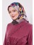 Pudra Çiçek Desen Twill Ipek Eşarp 2
