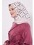 Pembe Papatya Desen Twill Ipek Eşarp 1