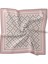 Pembe Papatya Desen Twill Ipek Eşarp 4