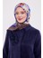 Saks Çiçek Desen Twill Ipek Eşarp 3