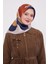Indigo Dalga Desen Twill Ipek Eşarp 3