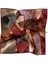 Bordo Mermer Desen Twill İpek Eşarp 4