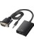Fully G-537K VGA To HDMI Çevirici Adaptör 3.5 mm Ses Girişli 1